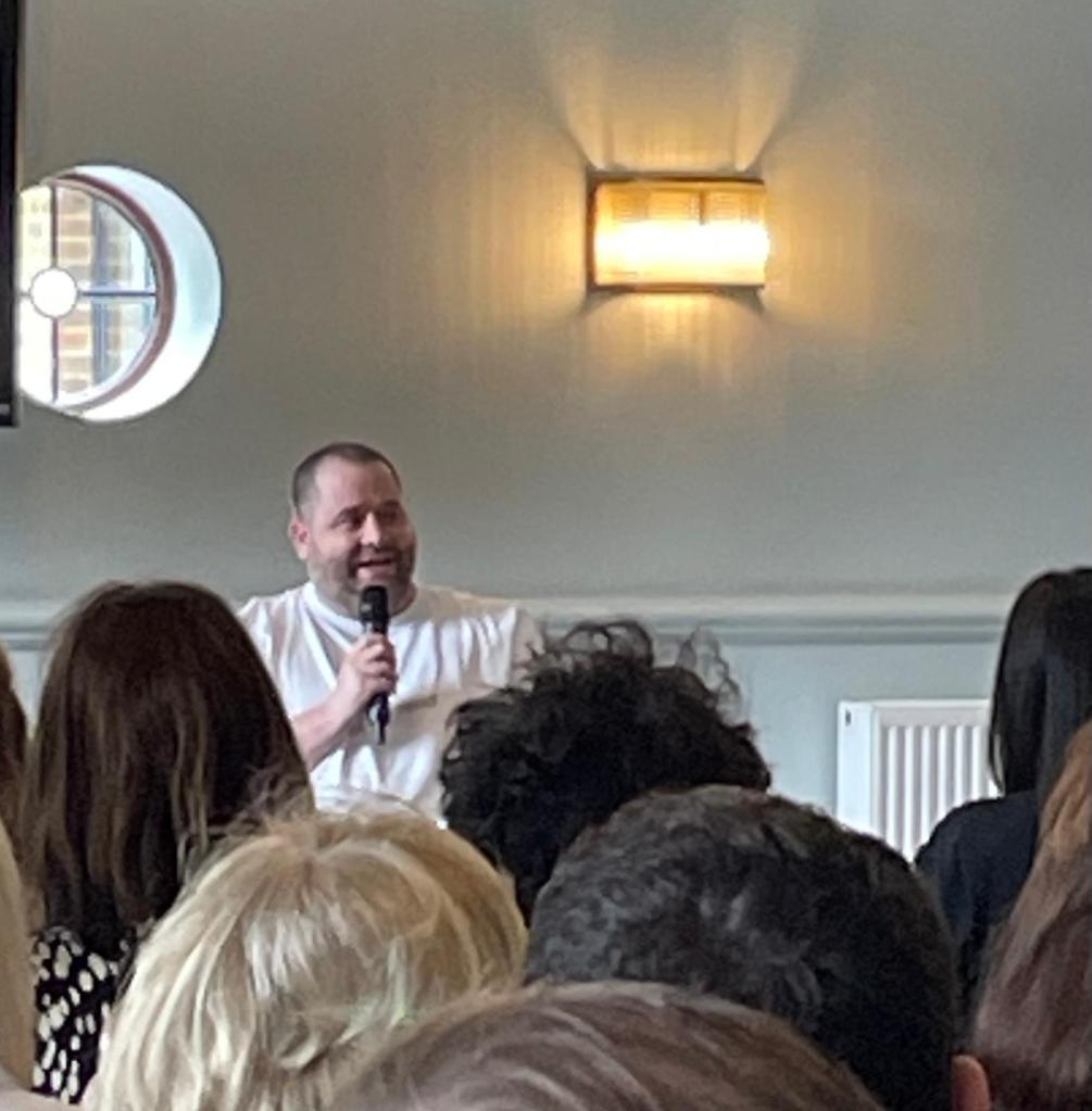 Scott Whitney speaking in Woking to Sutton Winson about his lived experience of disability